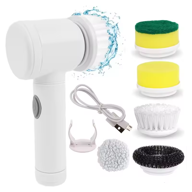Spin&Clean™ – wielofunkcyjna elektryczna szczotka czyszcząca 5w1 do kuchni i łazienki